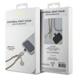 Snur pentru carcase Guess Saffiano Chain 4G Charm, Roz 3 - lerato.ro