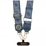 Snur pentru carcase Guess CBDY 4G Tether Patch Strass Metal Logo, Albastru 4 - lerato.ro