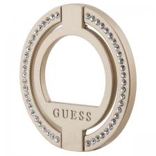 Suport universal pentru telefon Guess Rhinestone, Compatibil MagSafe, Auriu