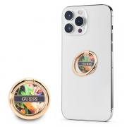 Suport universal pentru telefon Guess Flower, Compatibil MagSafe, Albastru