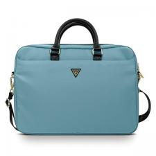 Geanta Guess Nylon Triangle Logo compatibila cu laptop 16 inch, Albastru