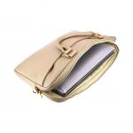 Geanta Guess Saffiano compatibila cu laptop 16 inch, Bej 3 - lerato.ro