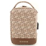 Geanta universala Guess GCube Stripe, 23.5 x 15.5 x 6.5 cm, Maro 2 - lerato.ro