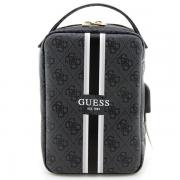 Geanta universala Guess 4G Printed Stripes, 23.5 x 15.5 x 6.5 cm, Negru