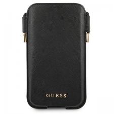 Huse universale / waterproof pentru telefoane, Geanta universala Guess Saffiano, compatibila cu dispozitive de maxim 6.7 inch, Negru, lerato.ro