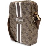 Geanta universala Guess 4G Stripes, compatibila cu dispozitive de maxim 8 inch, Maro 3 - lerato.ro
