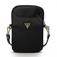 Huse universale / waterproof pentru telefoane, Geanta universala Guess Nylon Triangle Logo, compatibila cu dispozitive de maxim 8 inch, Negru, lerato.ro