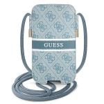 Geanta universala Guess 4G Stripe, compatibila cu dispozitive de maxim 6.7 inch, Albastru 2 - lerato.ro