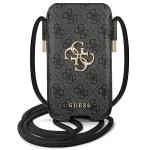 Geanta universala Guess 4G Big Metal Logo, compatibila cu dispozitive de maxim 6.7 inch, Gri 2 - lerato.ro