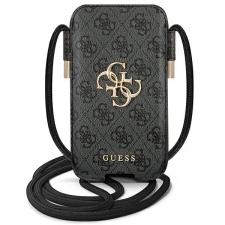 Huse universale / waterproof pentru telefoane, Geanta universala Guess 4G Big Metal Logo, compatibila cu dispozitive de maxim 6.7 inch, Gri, lerato.ro