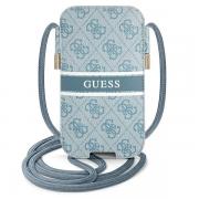 Geanta universala Guess 4G Stripe, compatibila cu dispozitive de maxim 6.1 inch, Albastru