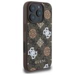 Carcasa Guess Peony On 4G Background cu MagSafe compatibila cu iPhone 16 Pro Max, Maro 5 - lerato.ro
