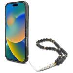 Carcasa Guess IML Glitter Pearl Strap cu MagSafe compatibila cu iPhone 16 Pro Max, Negru 5 - lerato.ro