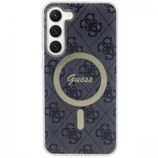 Carcasa Guess 4G cu MagSafe compatibil cu Samsung Galaxy S23 Plus, Negru