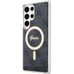 Carcasa Guess 4G cu MagSafe compatibil cu Samsung Galaxy S23 Ultra, Negru 3 - lerato.ro