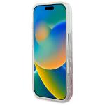 Carcasa Guess Liquid Glitter Flower cu MagSafe compatibila cu iPhone 16 Pro Max, Roz 6 - lerato.ro