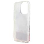 Carcasa Guess Liquid Glitter Flower cu MagSafe compatibila cu iPhone 16 Pro Max, Roz 8 - lerato.ro