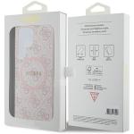 Carcasa Guess 4G Collection Leather Metal Logo cu MagSafe compatibil cu Samsung Galaxy S24 Ultra, Roz 9 - lerato.ro