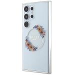 Carcasa Guess IML Flowers Wreath cu MagSafe compatibil cu Samsung Galaxy S24 Ultra, Transparent 3 - lerato.ro