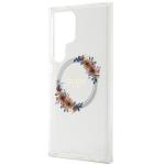 Carcasa Guess IML Flowers Wreath cu MagSafe compatibil cu Samsung Galaxy S24 Ultra, Transparent 7 - lerato.ro