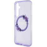 Carcasa Guess IML Flowers Wreath cu MagSafe compatibil cu Samsung Galaxy S24 Plus, Mov 7 - lerato.ro