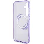 Carcasa Guess IML Flowers Wreath cu MagSafe compatibil cu Samsung Galaxy S24 Plus, Mov 8 - lerato.ro