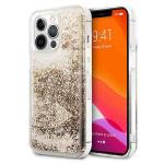 Carcasa Guess Glitter Charms compatibila cu iPhone 14 Pro, Gold 4 - lerato.ro
