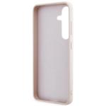 Carcasa Guess 4G Collection Leather Metal Logo cu MagSafe compatibil cu Samsung Galaxy S24, Roz 8 - lerato.ro