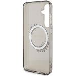 Carcasa Guess IML Flowers Wreath cu MagSafe compatibil cu Samsung Galaxy S24 Plus, Negru 8 - lerato.ro