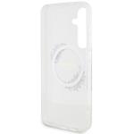 Carcasa Guess IML Flowers Wreath cu MagSafe compatibil cu Samsung Galaxy S24 Plus, Transparent 8 - lerato.ro