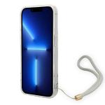 Carcasa Guess Flower Strap compatibila cu iPhone 14 Pro, Violet 5 - lerato.ro