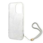 Carcasa Guess Flower Strap compatibila cu iPhone 14 Pro, Violet 7 - lerato.ro