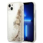 Carcasa Guess Glitter Charms compatibila cu iPhone 14 Plus / 15 Plus, Gold 4 - lerato.ro