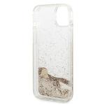 Carcasa Guess Glitter Charms compatibila cu iPhone 14 Plus / 15 Plus, Gold 8 - lerato.ro