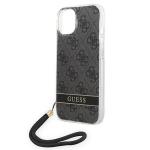 Carcasa Guess 4G Print Strap compatibila cu iPhone 14 Plus / 15 Plus, Negru 5 - lerato.ro