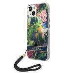 Carcasa Guess Flower Strap compatibila cu iPhone 14 Plus / 15 Plus, Graphics 3 - lerato.ro