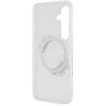 Carcasa Guess IML Flowers Wreath cu MagSafe compatibil cu Samsung Galaxy S24, Transparent 8 - lerato.ro