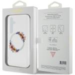 Carcasa Guess IML Flowers Wreath cu MagSafe compatibil cu Samsung Galaxy S24, Transparent 9 - lerato.ro