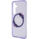 Carcasa Guess IML Flowers Wreath cu MagSafe compatibil cu Samsung Galaxy S24, Mov 7 - lerato.ro