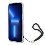 Carcasa Guess 4G Print Strap compatibila cu iPhone 13 / 14 / 15, Maro 6 - lerato.ro