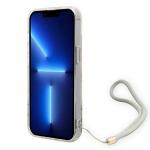 Carcasa Guess Flower Strap compatibila cu iPhone 13 / 14 / 15, Mov 5 - lerato.ro