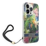 Carcasa Guess Flower Strap compatibila cu iPhone 14 Pro Max, Graphics 4 - lerato.ro