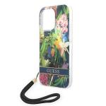 Carcasa Guess Flower Strap compatibila cu iPhone 14 Pro Max, Graphics 6 - lerato.ro