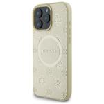 Carcasa Guess Saffiano Peony Classic Logo cu MagSafe compatibila cu iPhone 16 Pro Max, Gold 3 - lerato.ro