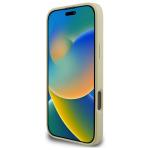 Carcasa Guess Saffiano Peony Classic Logo cu MagSafe compatibila cu iPhone 16 Pro Max, Gold 6 - lerato.ro