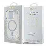Carcasa Guess Resin Gradient Glitte cu MagSafe compatibila cu iPhone 16 Pro Max, Silver 9 - lerato.ro