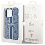 Carcasa Guess 4G Printed Stripes cu MagSafe compatibila cu iPhone 14 Pro Max, Albastru 9 - lerato.ro