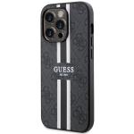 Carcasa Guess 4G Printed Stripes cu MagSafe compatibila cu iPhone 14 Pro Max, Negru 3 - lerato.ro