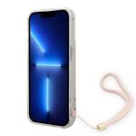 Carcasa Guess 4G Print Strap compatibila cu iPhone 14 Pro, Roz 5 - lerato.ro