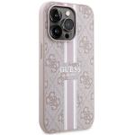 Carcasa Guess 4G Printed Stripes cu MagSafe compatibila cu iPhone 14 Pro Max, Roz 5 - lerato.ro